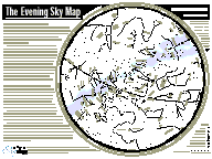 Page One of the Evening Sky Map
