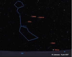 Ceres on January 15 at 9 pm CST